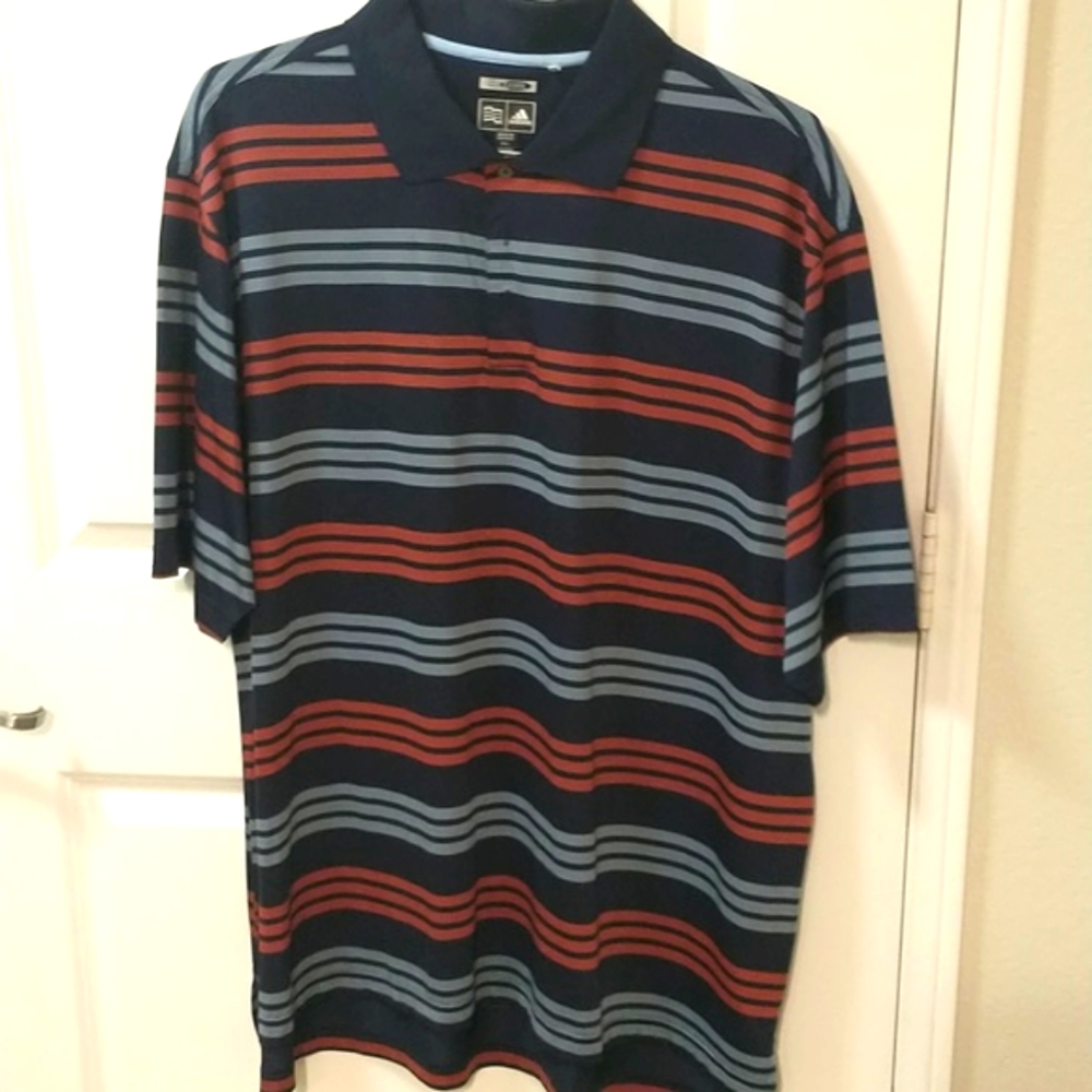 Adidas ClimaCool striped Polo